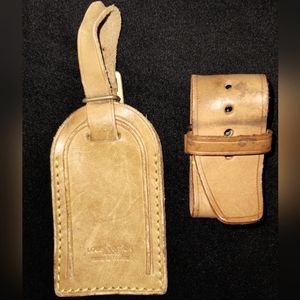 Louis Vuitton Authentic vintage luggage tag with poignant cuff